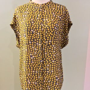 🎉 LIKE 🆕 | CABI CLOVER POLKA DOT SILK BLOUSE 🎉